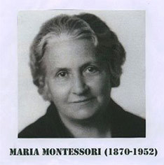 Maria Montessori 1870-1952, montessoripedagogiikka.